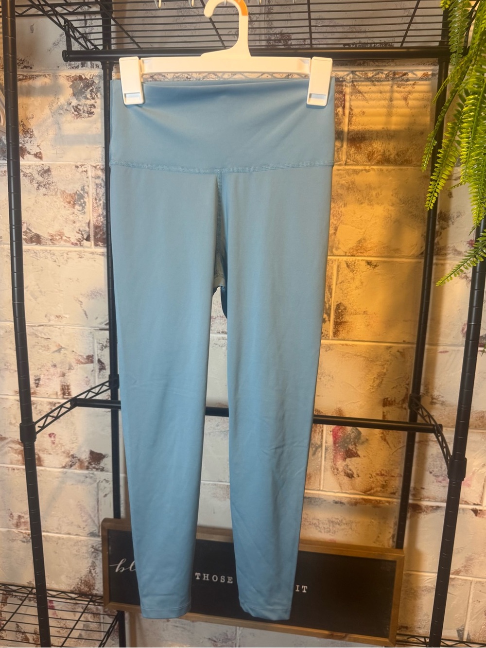 Nike Dri-FIT Blue Women's Leggings Size M Activewear Stretch Pull On